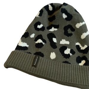 Talula Gray Cheetah Print Toque